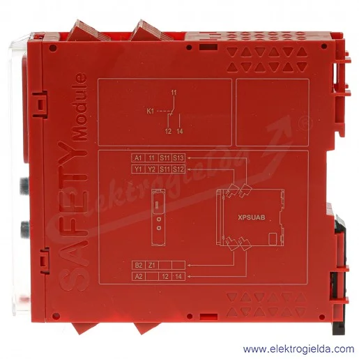 Przekaźnik bezpieczeństwa XPSUAB11CP Moduł Preventa UAB Kat.2 24VAC/DC, zaciski śrubowe