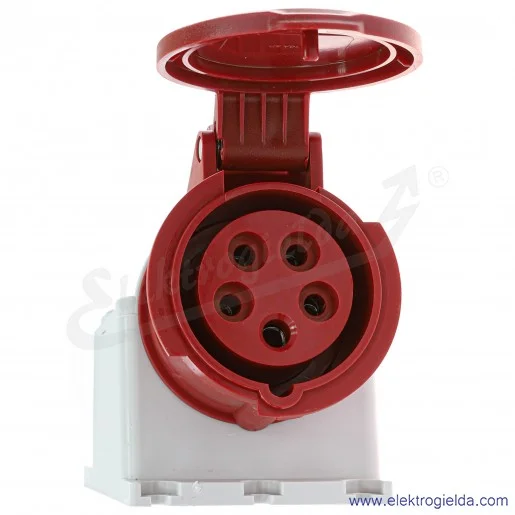 Gniazdo stałe 23395, Eco 5X16, 400V, IP44, natynkowy