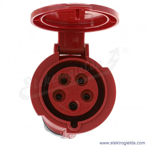 Gniazdo przenośne 23303, Eco 5X32, 400V, na przewód, IP44