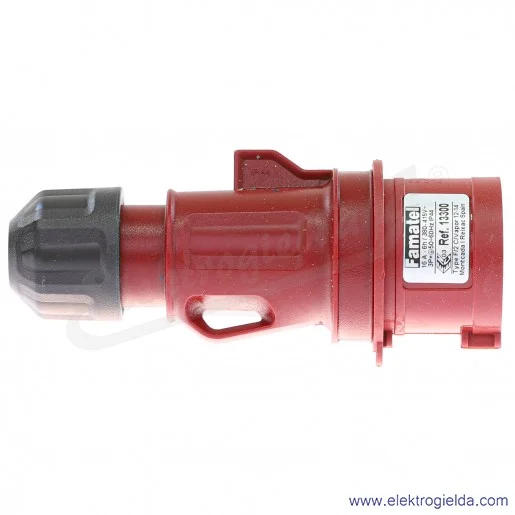 Wtyczka 13300, 4X16, 400V, na przewód, IP44