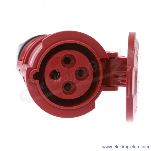 Gniazdo przenośne 23302, Eco 4X32, 400V, na przewód, IP44