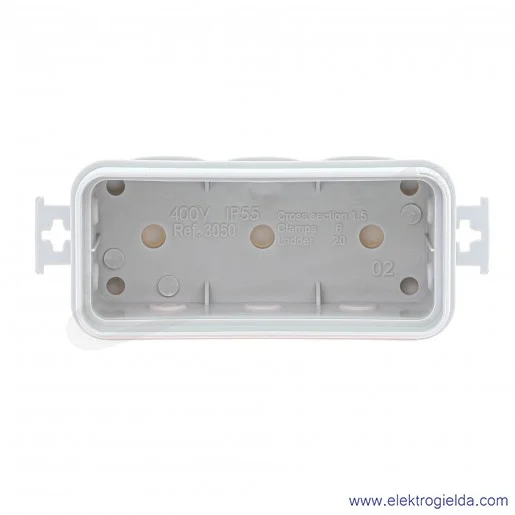 Puszka natynkowa 3050, Mini box 90x43x39mm, szara, IP55