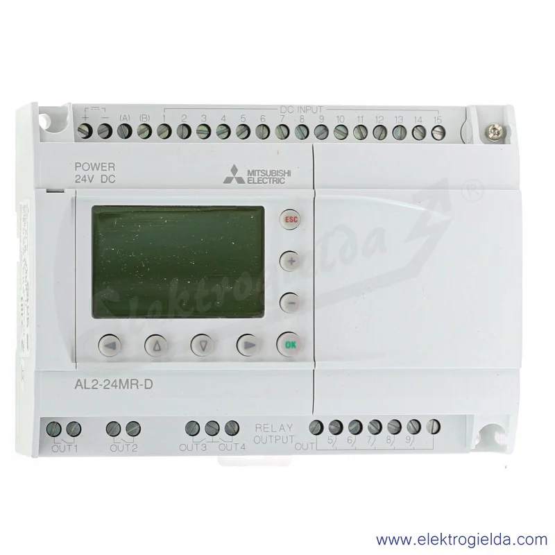Sterownik PLC 215075, AL2-24MR-D ALPHA, 24VDC 15 wejść 9 wyjść