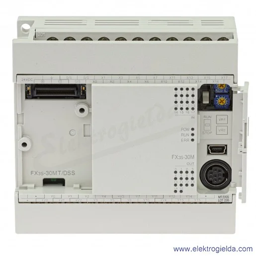Sterownik PLC 271698, FX3S-30MT/DSS FX3S 24VDC, 16 wejść, DC24V, 14 wyjść tranzystorowych