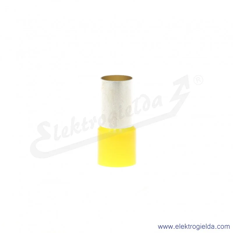 Końcówki kablowe E08KH-02010109700, HI 70/20 tulejkowe izolowane żółte, 100szt