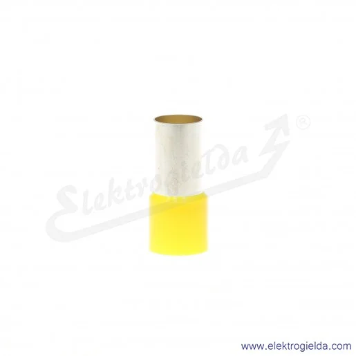 Końcówki kablowe E08KH-02010109700, HI 70/20 tulejkowe izolowane żółte, 100szt