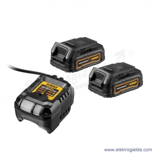 Akumulatorowa zakrętarka udarowa 206,2 Nm, 3 biegi, 2x18V, 1,7Ah, McLaren, 1/4 HEX, DCF85ME2GT-QW