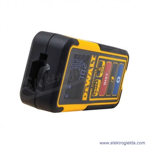 Dalmierz laserowy DW099S-XJ zasięg 30m, pamięć 4 ostatnich pomiarów, bluetooth, zasilanie bateryjne
