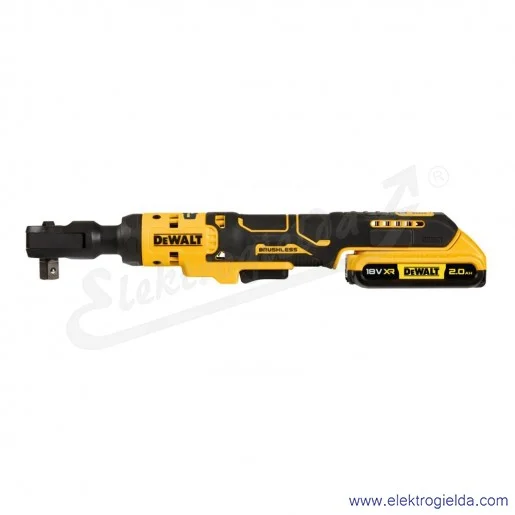 Grzechotka akumulatorowa DCF512D1-QW 1/2" 95 Nm, 18V 1x2Ah, 250obr/min, długość 360mm