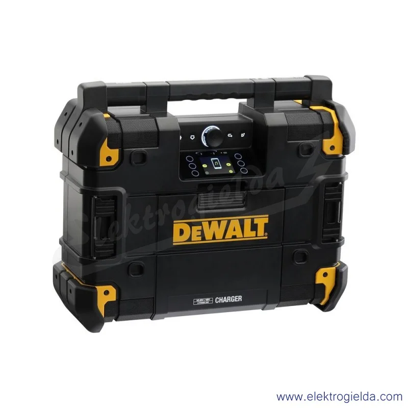 Radio budowlane DWST1-81078-QW Tstak, FM i DAB, bluetooth, 6 głośników 45W, IP54