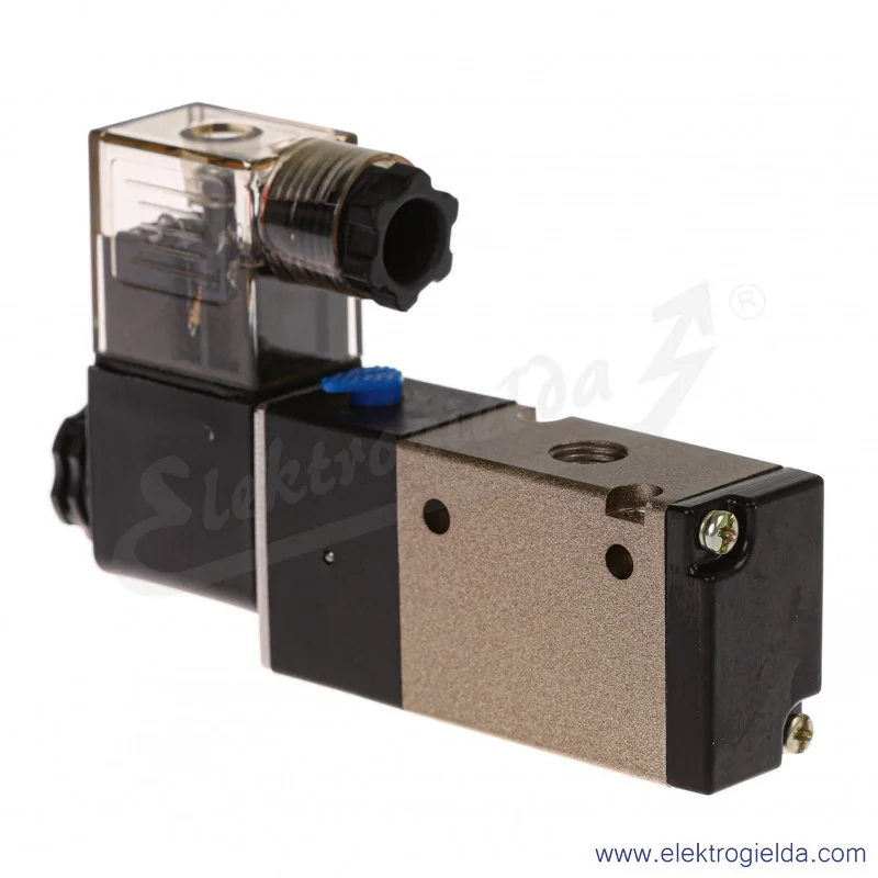 Elektrozawór 3/2 NC 1/8 230VAC z cewką, HF Pneumatics