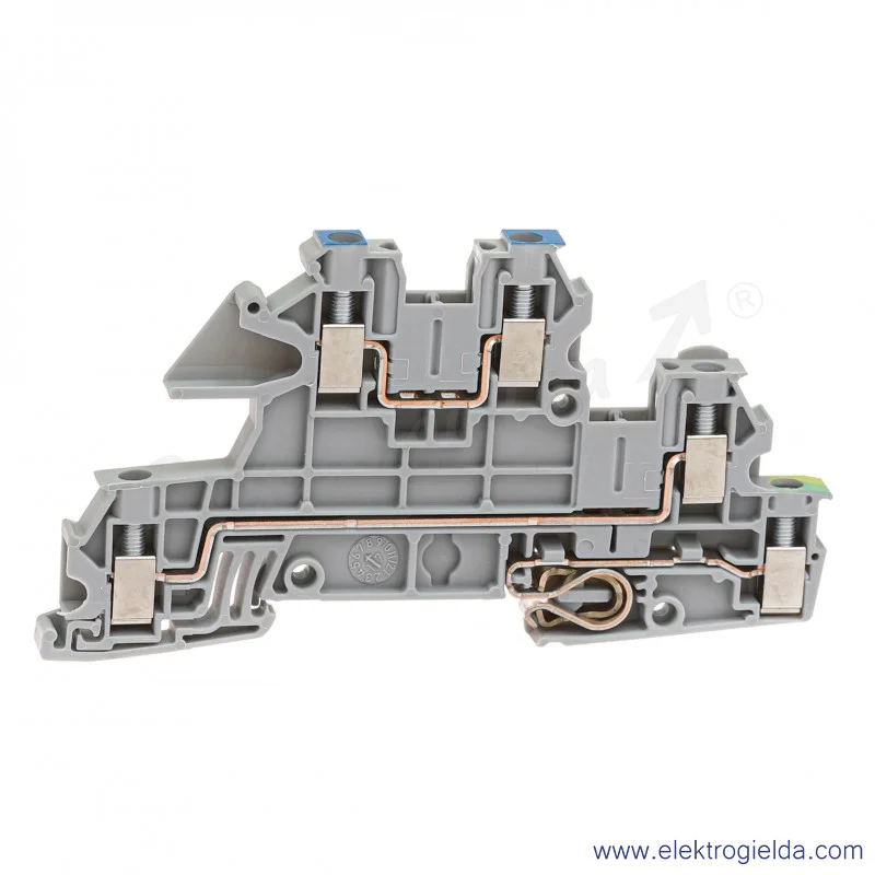 Złączka szynowa UTI 2,5-PE/L/N 4mm2 L, N, montaż na TS35