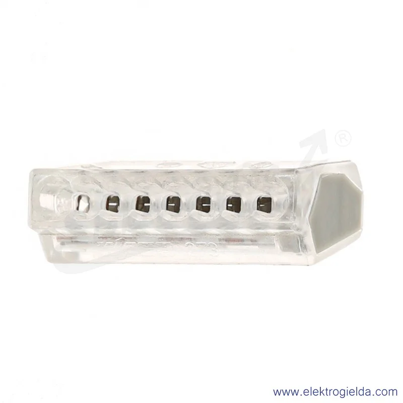 Złączka instalacyjna 273-158 8x1,5mm2 (0,75-1,5mm2) przezroczysta