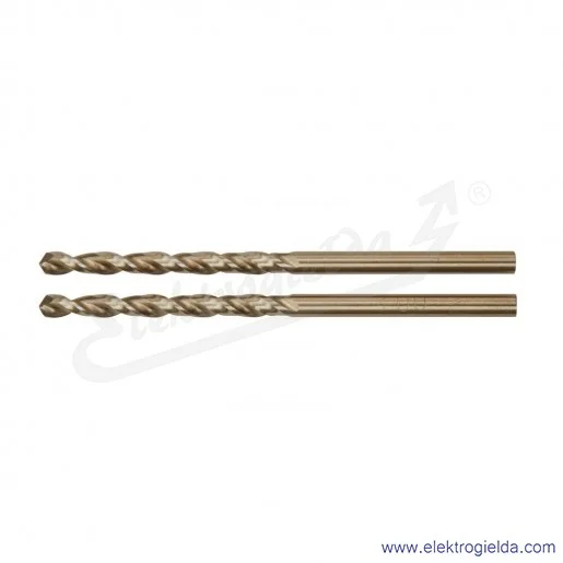 Wiertło do metalu DT4903-QZ HSS E COBALT 3.5mm, długość całkowita 70mm, 2 sztuki