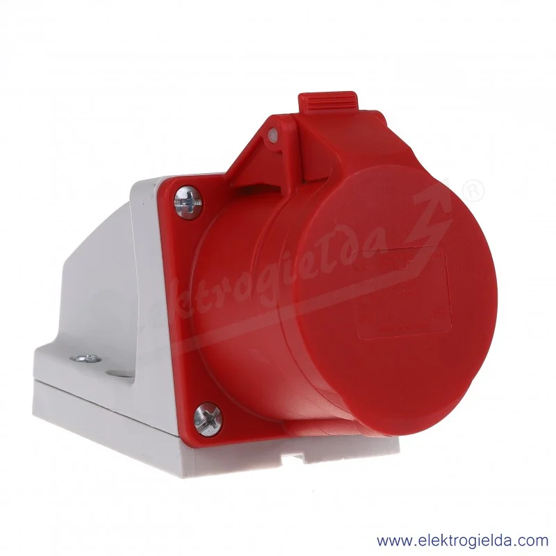 Gniazdo stałe 115-6K 5X16 mała obudowa 16A 4P+N, IP44