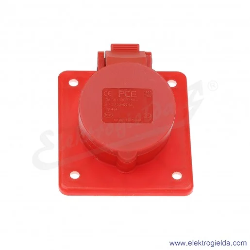 Gniazdo siłowe 414-6F8 FLEX 4X16A 3P+N tablicowe skośne IP44/54
