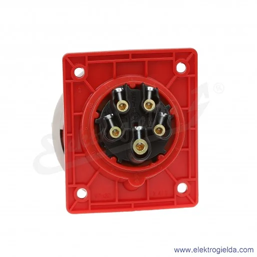 Gniazdo siłowe 4152-6F78 FLEX 5X16A 3P+N+PE tablicowe skośne IP67
