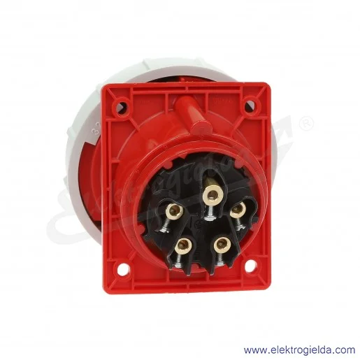 Gniazdo siłowe 4252-6F78 FLEX 5X32A 3P+N+PE tablicowe skośne IP67