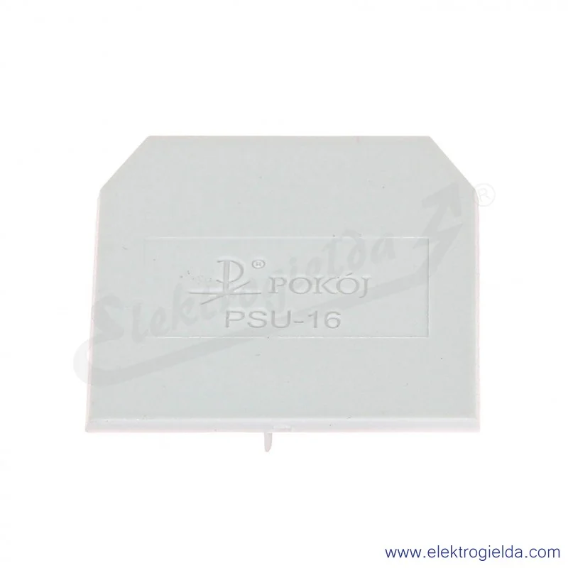 Płytka skrajna A41-0308 PSU-16 szara, 1mm, do ZUG-16