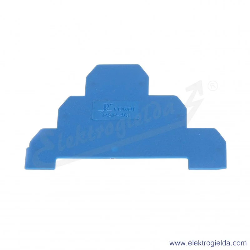 Płytka skrajna A41-7206 PSP-4/3 niebieska, 1mm, do ZG-G/31..36