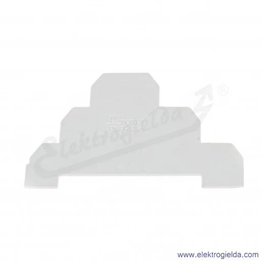 Płytka skrajna A41-7208 PSP-4/3 szara, 1mm, do ZG-G/31..36