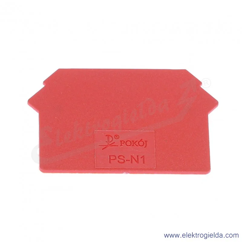 Płytka skrajna A41-8117 PS-N1 czerwona, 1mm, do ZUG-2,5..10