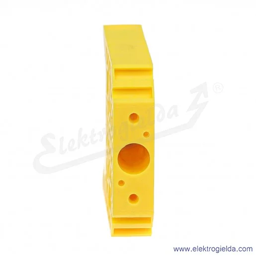 Trzymacz żółty A44-5001 KU-3 szerokość 13mm, na szynę TS-35