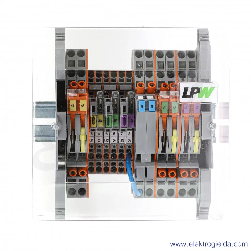 Listwa pomiarowa 847-297/230-1000 z modułami równoległymi, 14-torowa 230V