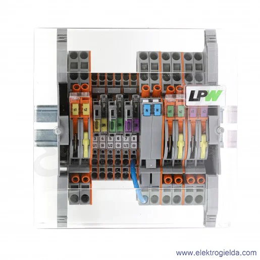 Listwa pomiarowa 847-297/230-1000 z modułami równoległymi, 14-torowa 230V