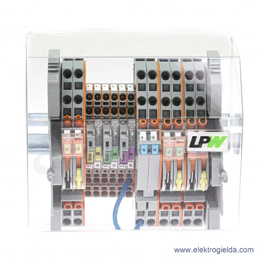 Listwa pomiarowa 847-297/230-1001 z modułami szeregowymi, 14-torowa 230V