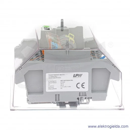 Listwa pomiarowa 847-297/230-1001 z modułami szeregowymi, 14-torowa 230V