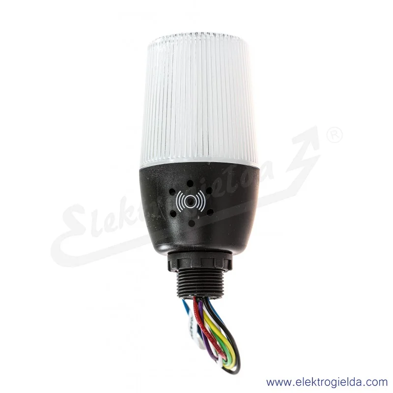 Kolumna sygnalizacyjna wielofunkcyjna IF5P024ZM05 24VDC, Led 5 kolorów + dżwięk, 55mm, IP65