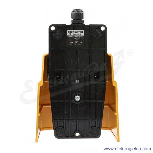 Wyłącznik nożny FS\504 aluminiowy, z osłoną 1NO1NC, 250VAC 15A, IP20