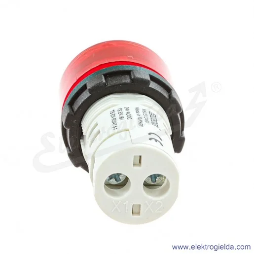 Sygnalizator dźwiękowy podświetlany MBZS024S 24VAC/DC, 90dB, podświetlany czerwony, IP50