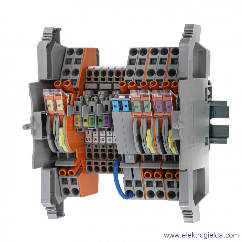 Listwa pomiarowa 847-297/060-1000 z modułami równoległymi 14-torowa 60VAC