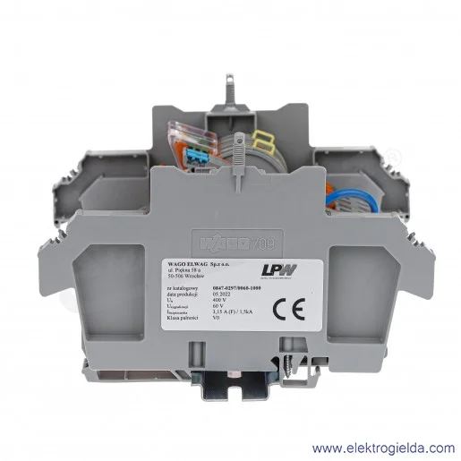 Listwa pomiarowa 847-297/060-1000 z modułami równoległymi 14-torowa 60VAC