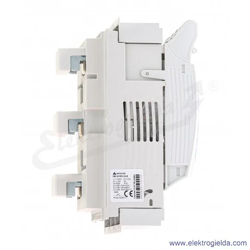 Rozłącznik izolacyjny bezpiecznikowy, RBK 00 PRO-SD-M, na szynę 60mm, zaciski śrubowe (M8) do 70 mm2, odpływ przewodami od dołu