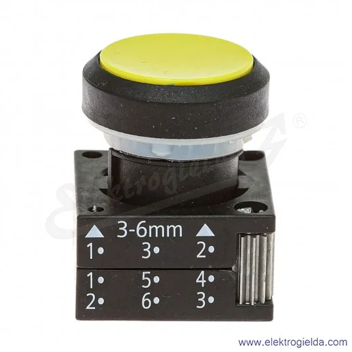 Napęd przycisku 3SB3000-0DA31 KG, bistabilny, płaski, żółty