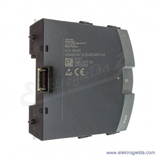 Moduł wejść i wyjść M23-1BH00, 24VDC, 0.5A, 8 wejść cyfrowych, 8 wyjść cyfrowych
