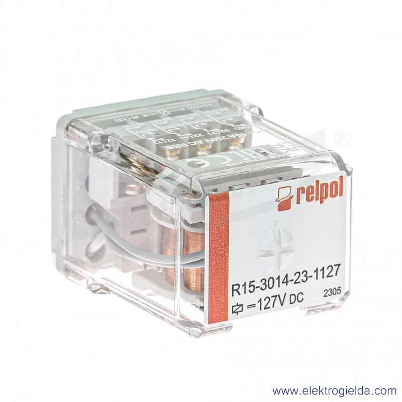 Przekaźnik elektromagnetyczny R15-3014-23-1127 4P 127VDC