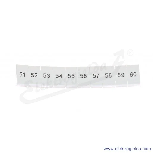 Oznacznik opisowy 1050017:0051, ZB 5, LGS: 51-60, pasek