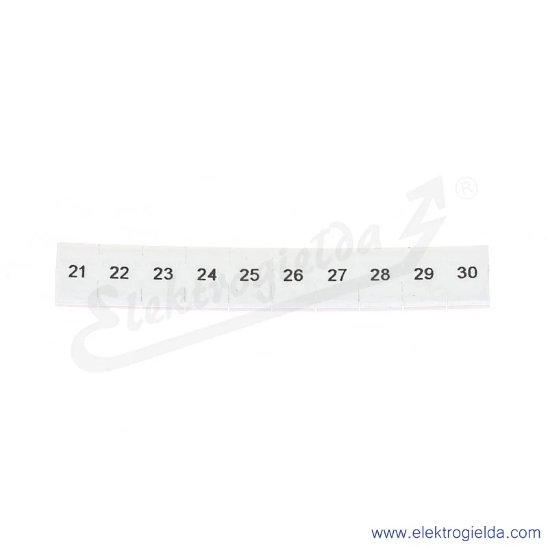 Oznacznik opisowy 1051016:0021, ZB 6, LGS: 21-30, pasek