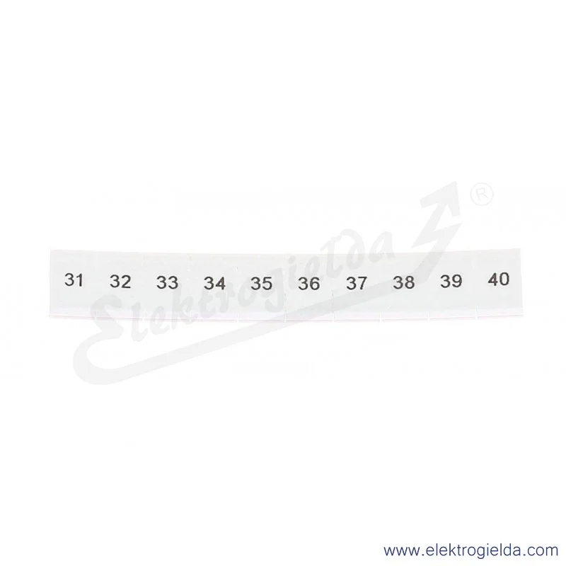 Oznacznik opisowy 1051016:0031, ZB 6, LGS: 31-40, pasek