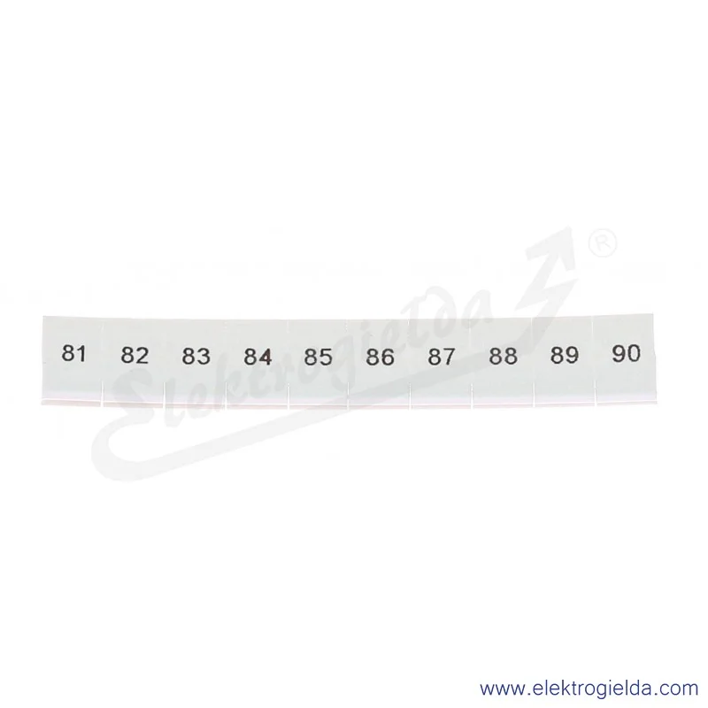 Oznacznik opisowy 1051016:0081, ZB 6, LGS: 81-90, pasek