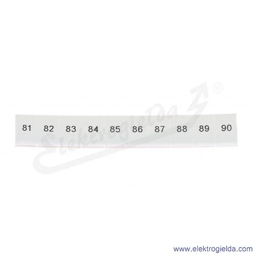 Oznacznik opisowy 1051016:0081, ZB 6, LGS: 81-90, pasek