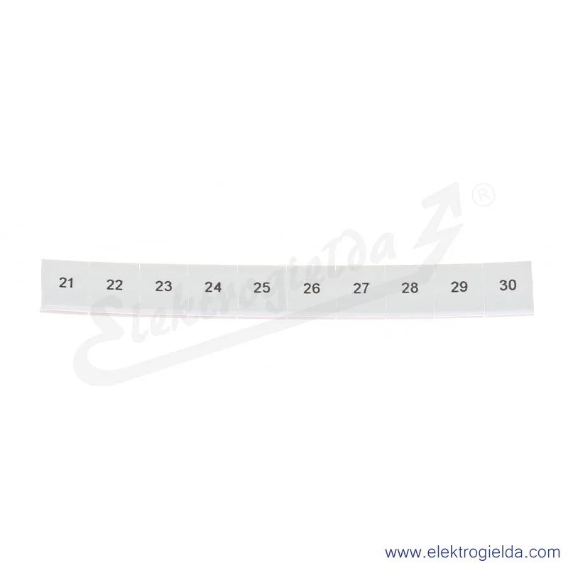 Oznacznik opisowy 1052015:0021, ZB 8, LGS: 21-30, pasek