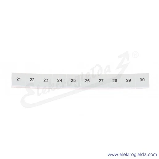 Oznacznik opisowy 1052015:0021, ZB 8, LGS: 21-30, pasek