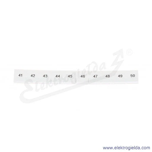 Oznacznik opisowy 1052015:0041, ZB 8, LGS: 41-50, pasek