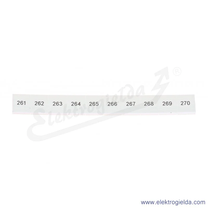 Oznacznik opisowy 1052015:0261, ZB 8, LGS: 261-270, pasek
