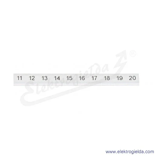 Oznacznik opisowy 0808671:0011, do złączek  11 - 20, do 5mm